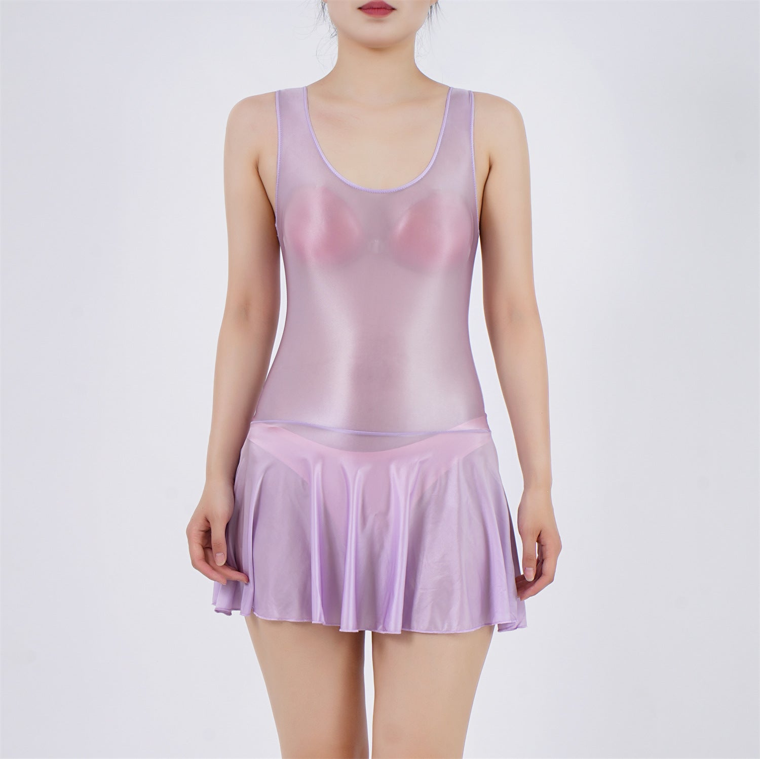 Shiny and silky bodysuit