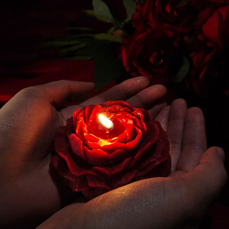 Peony low temperature candle