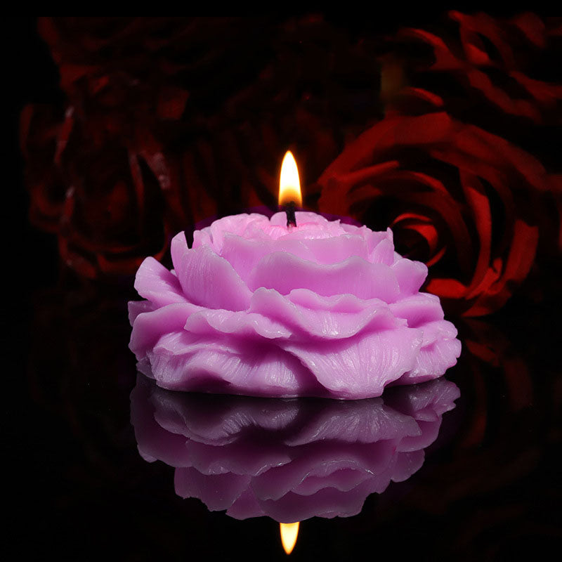Peony low temperature candle