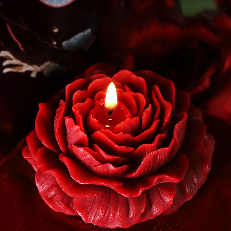 Peony low temperature candle