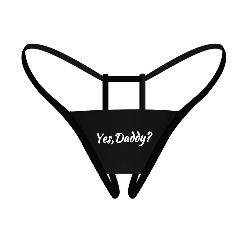 Thong with letters