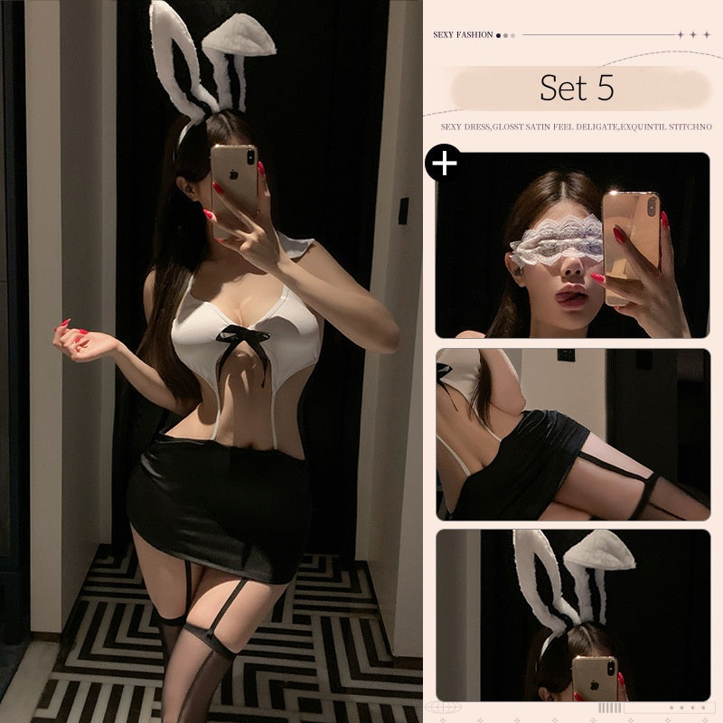 Bunny Girl uniform body-hugging skirt set