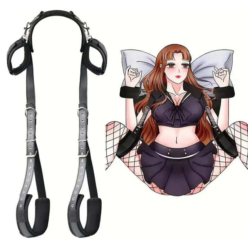 Leg-split strap restraint device