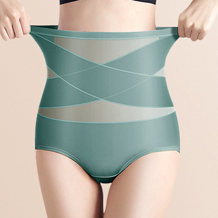 Ice silk tummy control underwear