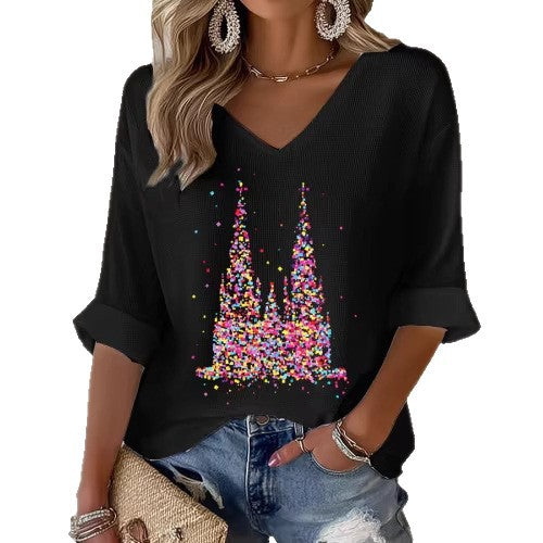 Knitted yarn T-shirt