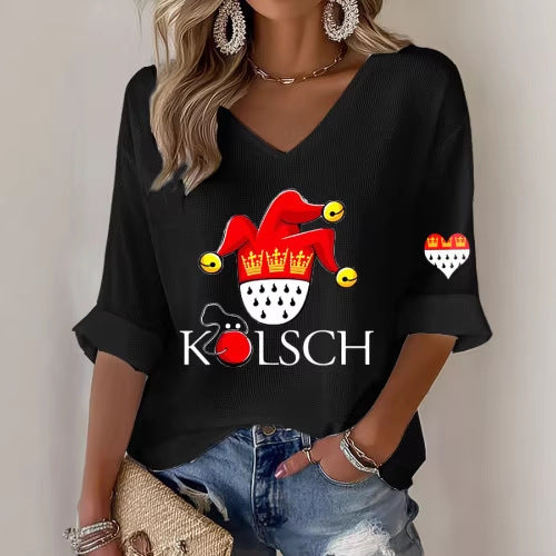 Knitted yarn T-shirt