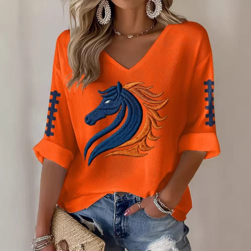 Knitted yarn T-shirt